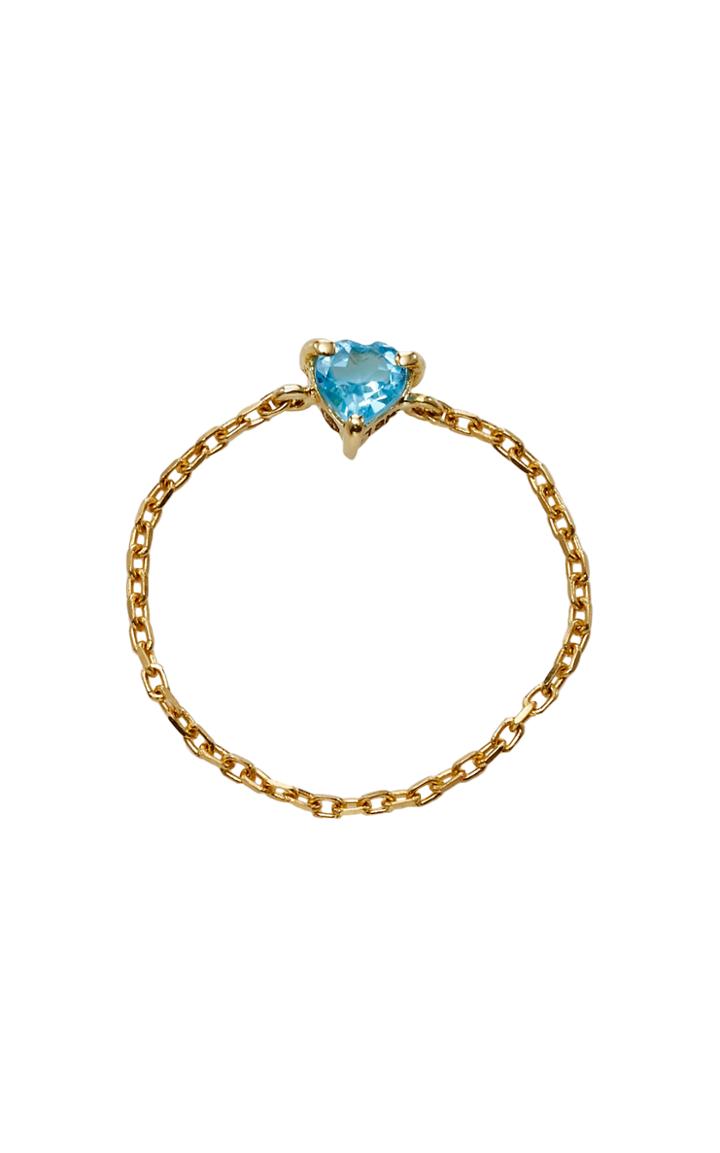 Yi Collection 18k Gold Topaz Chain Ring