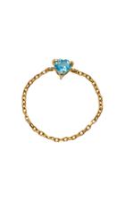 Yi Collection 18k Gold Topaz Chain Ring