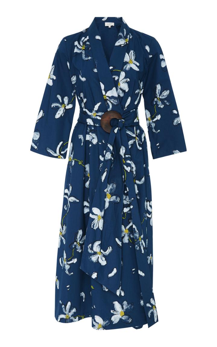 Isa Arfen Magnolia Stretch Cotton Robe Dress