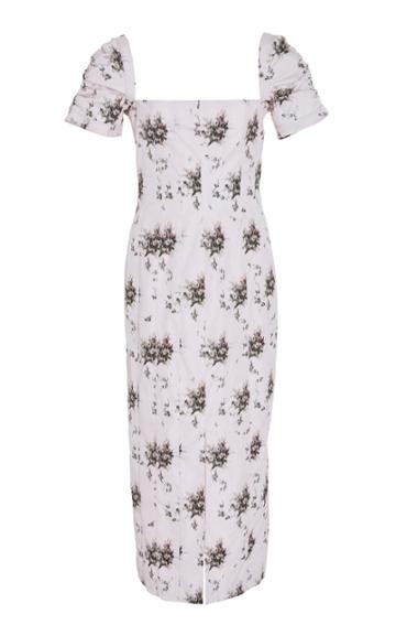 Brock Collection M'o Exclusive Odilia Floral Midi Dress