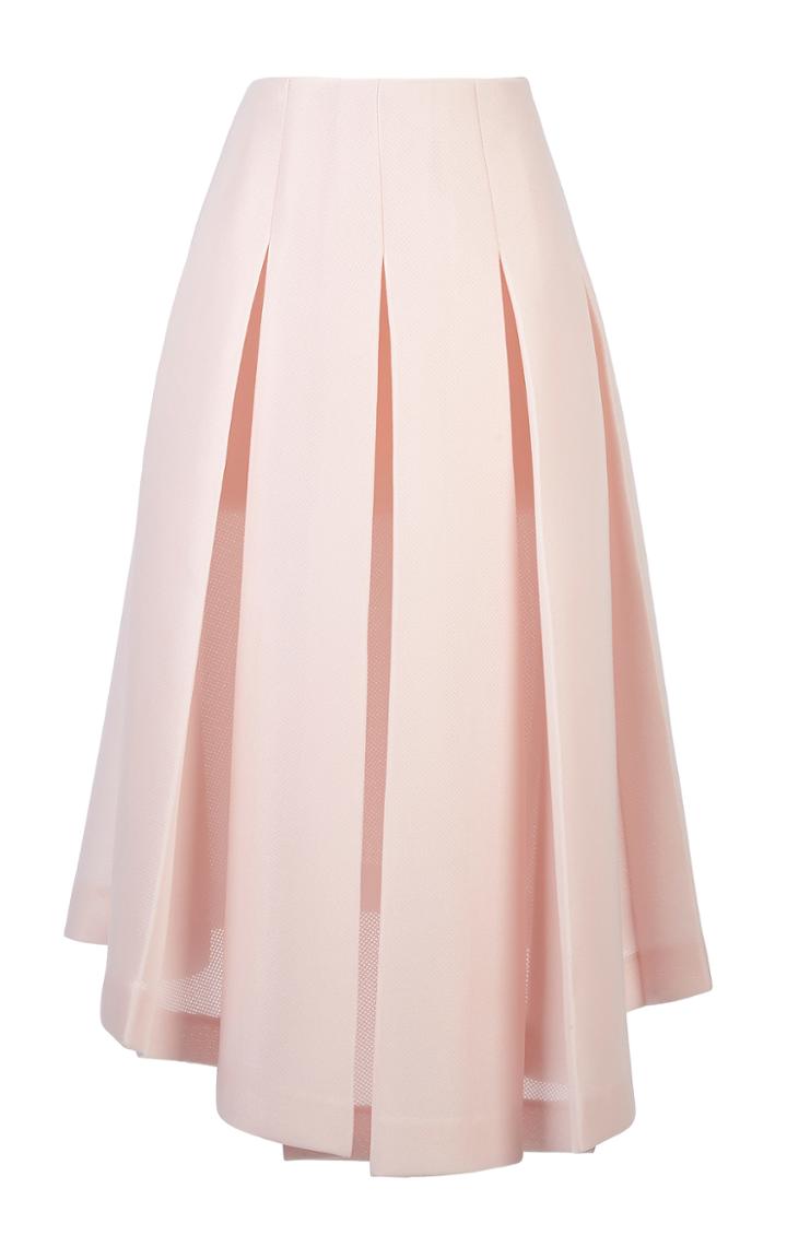 Simone Rocha High Waist Pleated Midi Skirt
