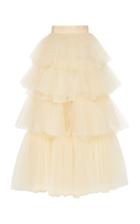 Moda Operandi Oscar De La Renta Tiered Tulle Skirt Size: 8