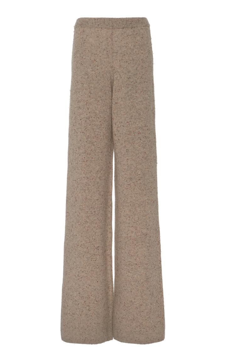 Joseph Tweed Knit Wool-blend Flared Pants