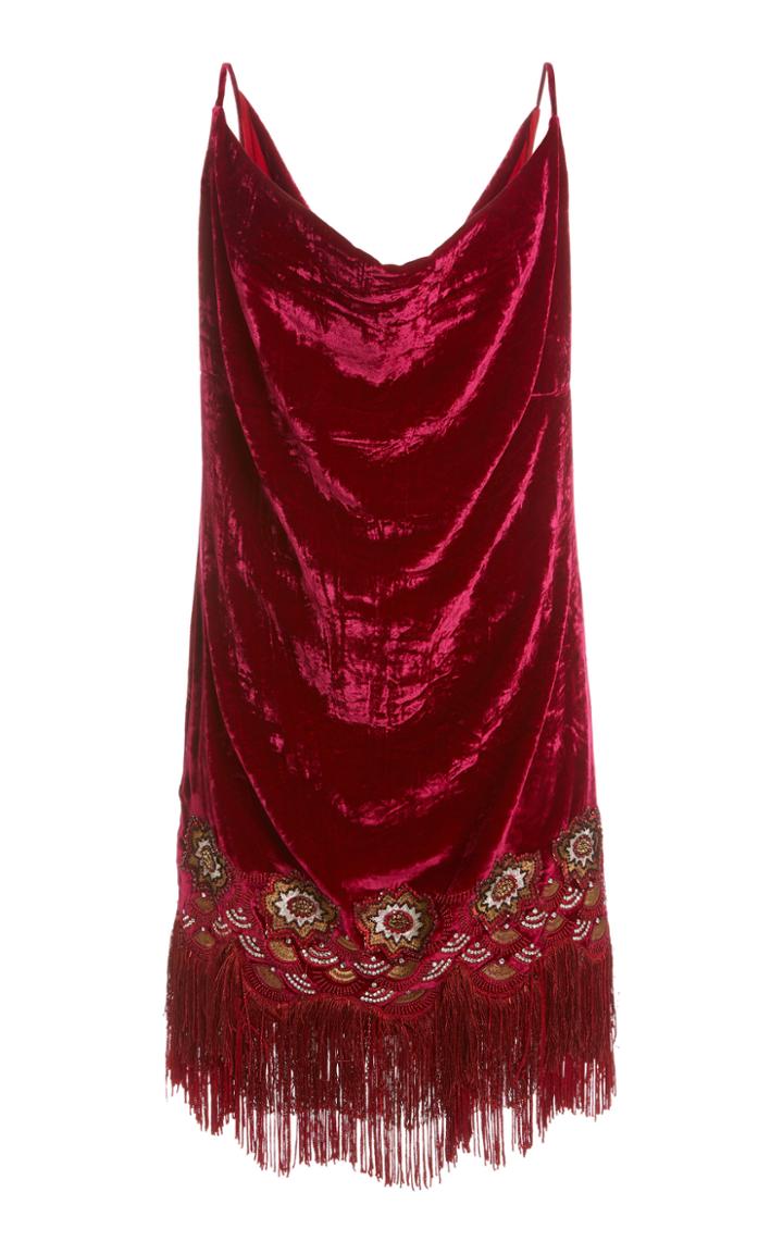 Moda Operandi Dundas Short Velvet Dress