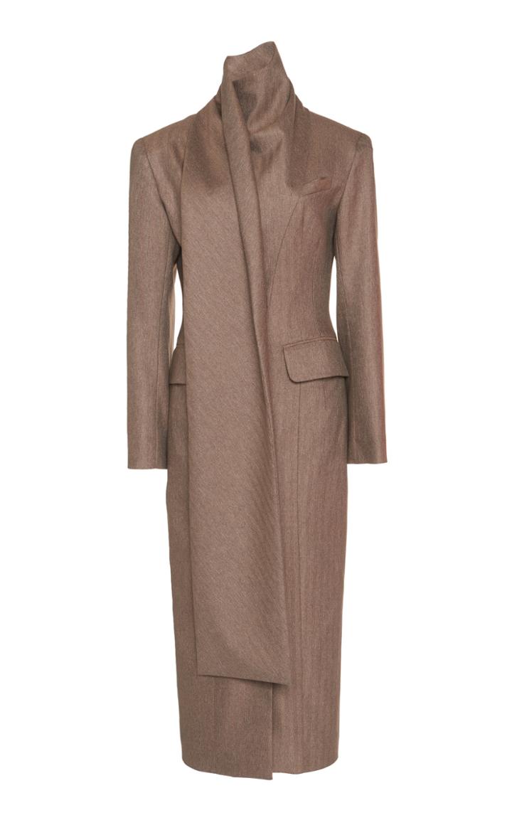 Moda Operandi Matriel Scarf-detailed Twill Dress