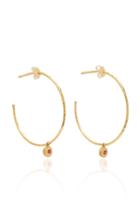 Octavia Elizabeth Nesting Gem Ruby And 18k Gold Hoop Earrings