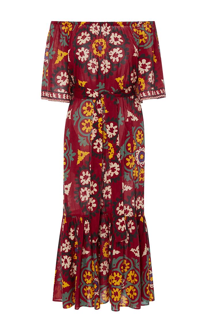 Rhode Resort Jay Off The Shoulder Midi Dress