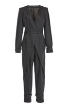 Alberta Ferretti Pegged Straight-leg Jumpsuit