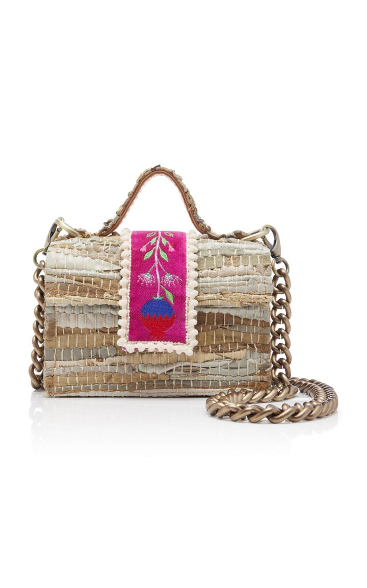 Kooreloo Embroidered Woven Cotton Shoulder Bag