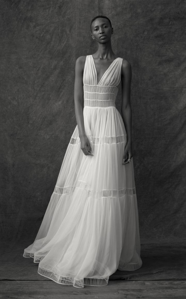 Moda Operandi Maison Rabih Kayrouz Silk Sleeveless Cut Out Gown