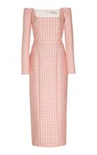 Moda Operandi Emilia Wickstead Off-the-shoulder Gingham Dress Size: 8