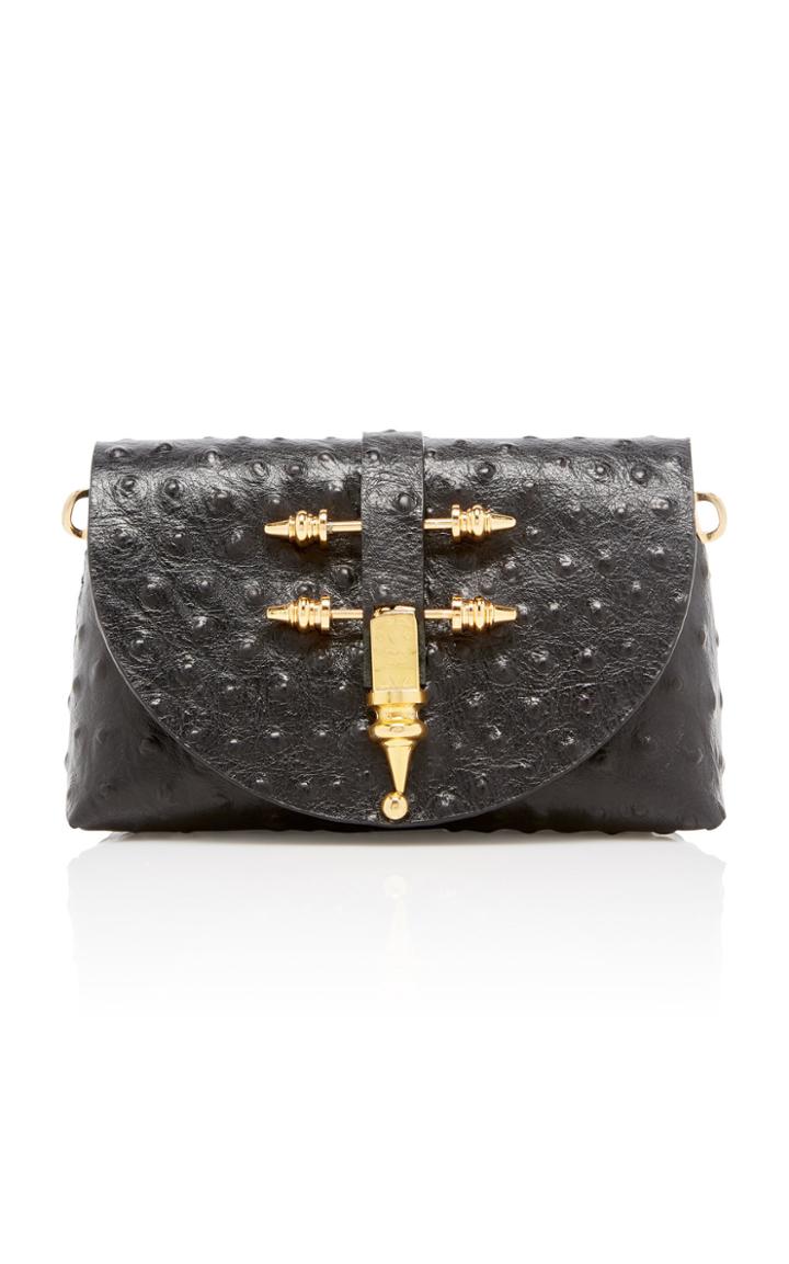 Okhtein Roman Belt Bag In Ostrich Embossed Leather