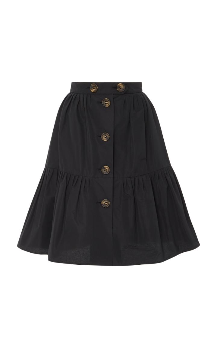 Red Valentino Cotton Tiered Skirt