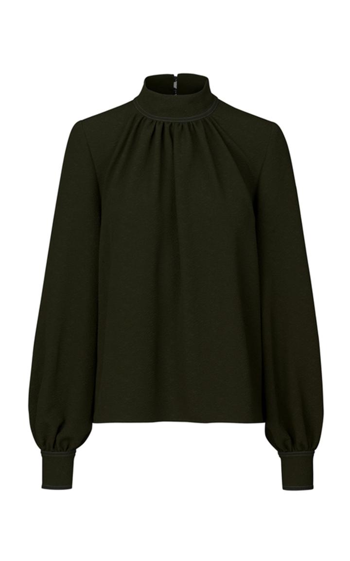 Moda Operandi Stine Goya Eddy Puff-sleeve Crepe Top