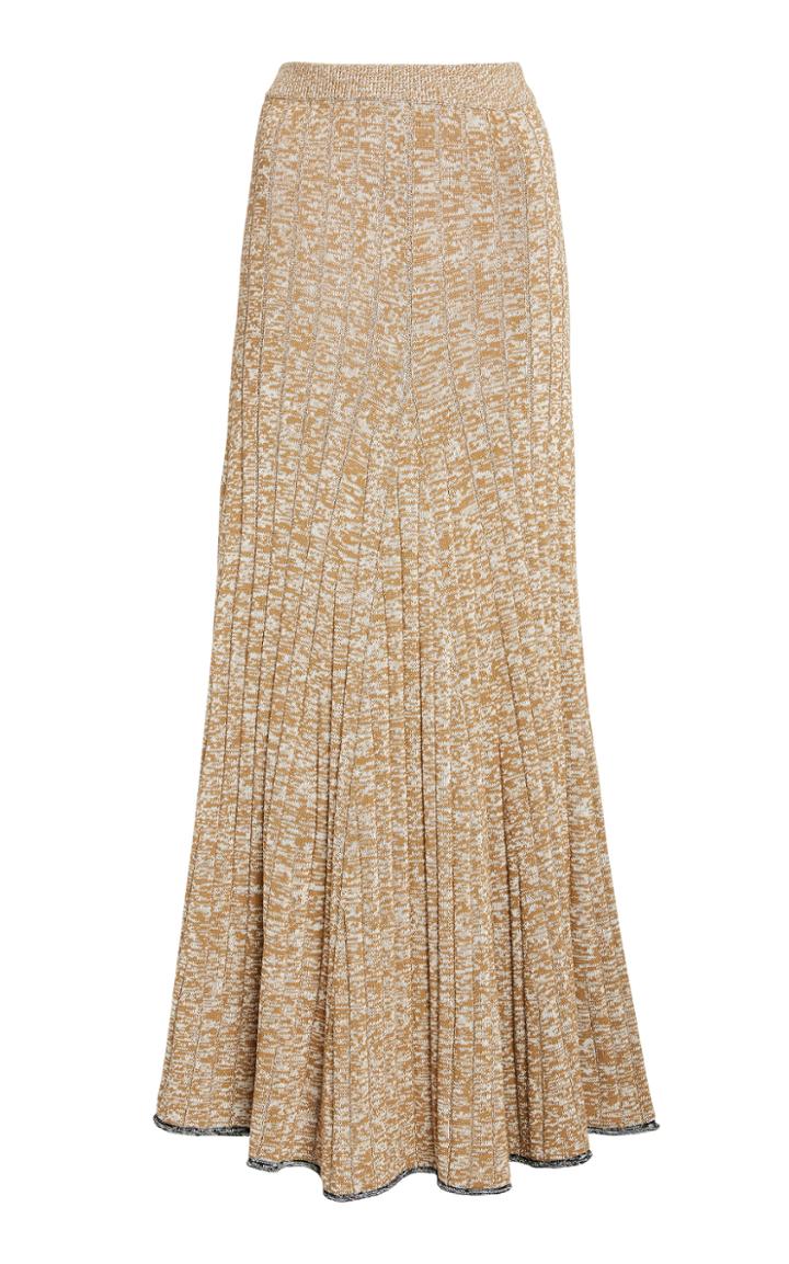 Joseph Sally Mlange Ribbed-knit Maxi Skirt