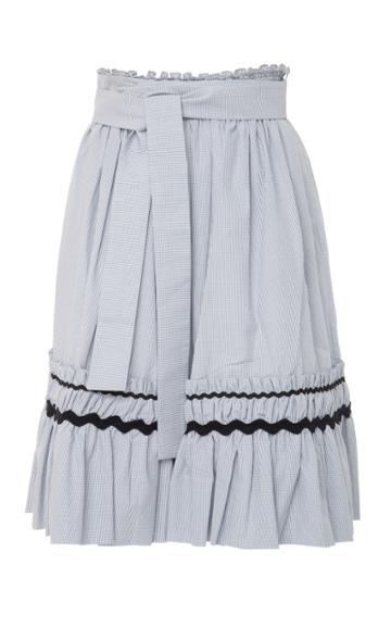 Lug Von Siga A-line Frill Gingham Skirt