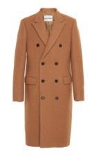 Salle Prive Alain Double Breasted Wool Overcoat