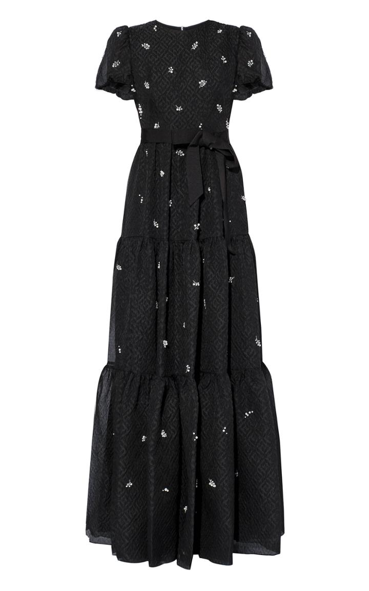 Moda Operandi Erdem Triin Embellished Silk-blend Gown