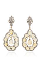 Amrapali 18k Gold Opal And Diamond Earrings