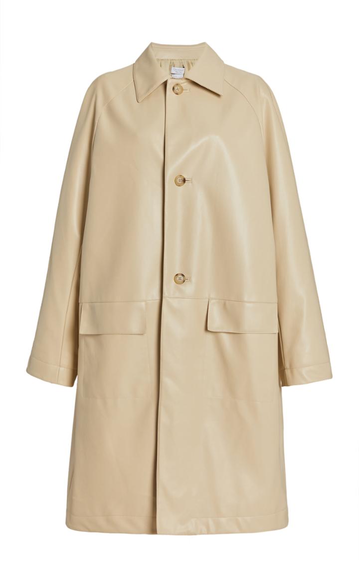 Moda Operandi Deveaux Charlie Vegan Leather Raglan Coat