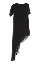 Lanvin Silk Georgette Asymmetrical Dress