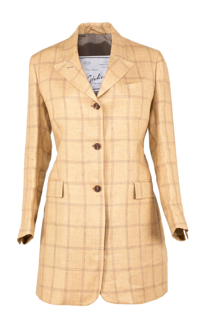 Giuliva Heritage Collection Karen Check Linen Blazer