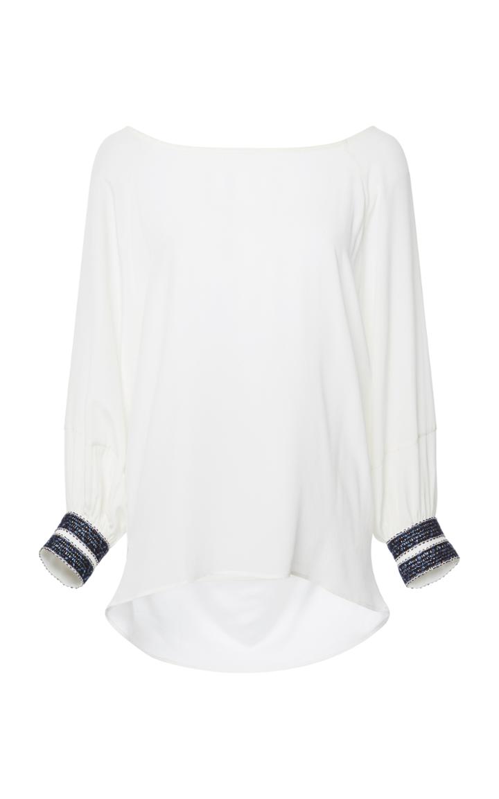 Zeus + Dione Ester Draped Blouse