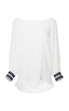Zeus + Dione Ester Draped Blouse