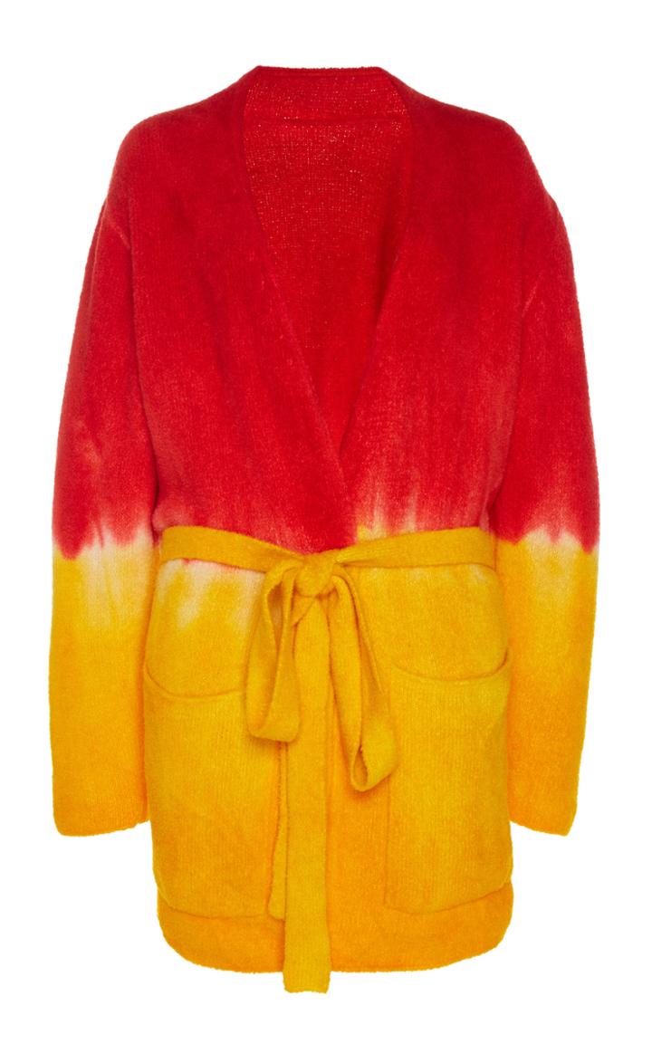 The Elder Statesman Easy Tie Dye Cashmere Cardigan