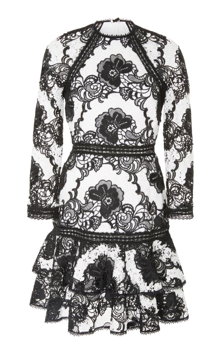 Alexis Sheena Mini Ruffle Lace Dress