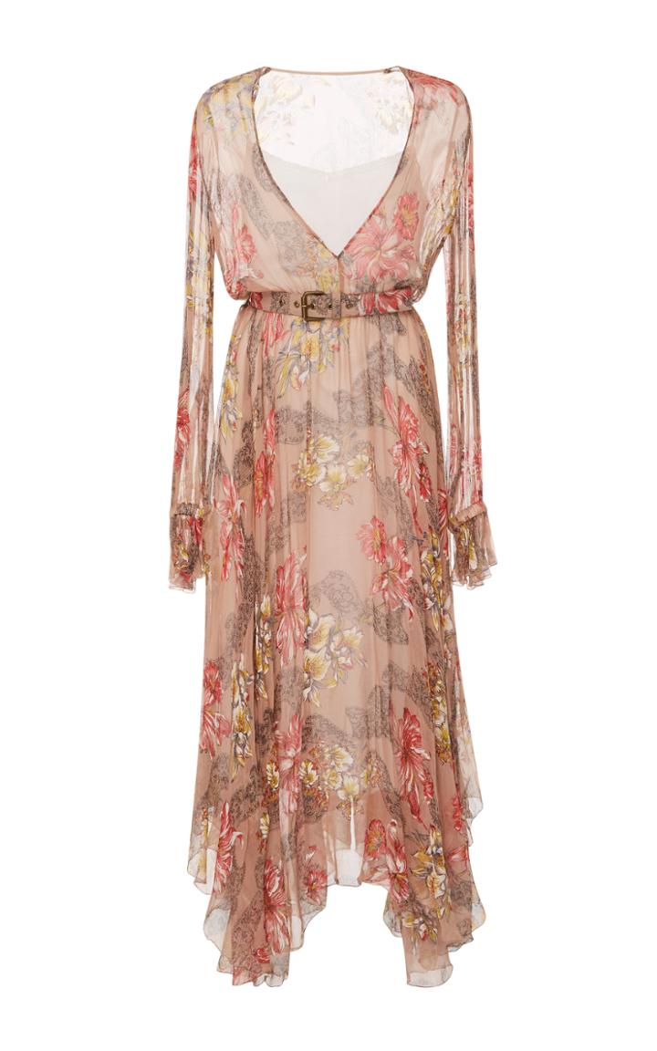 Philosophy Di Lorenzo Serafini Long Sleeve Belted Dress