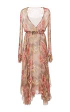 Philosophy Di Lorenzo Serafini Long Sleeve Belted Dress