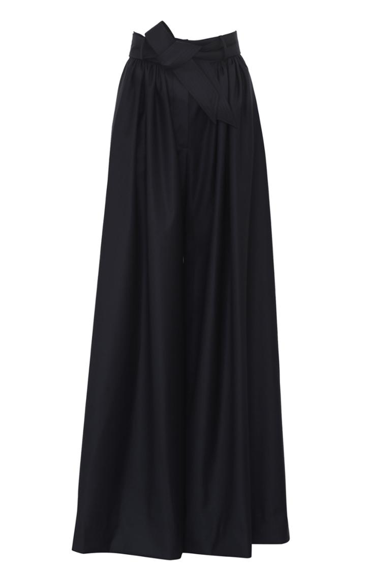 Moda Operandi Martin Grant Belted Wool Wide-leg Trousers