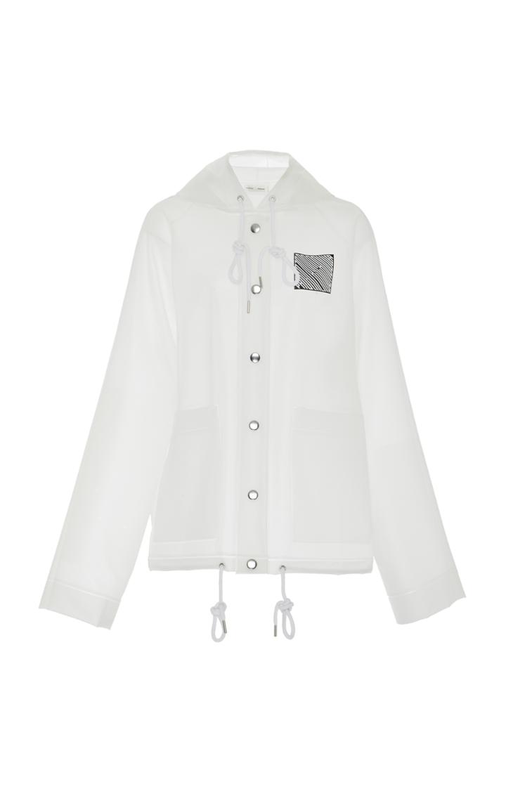 Proenza Schouler Pswl Back Logo Raincoat