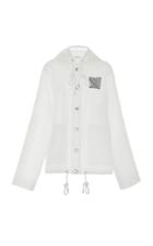 Proenza Schouler Pswl Back Logo Raincoat