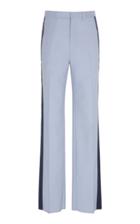 Lanvin Striped High-rise Flared Wool Pants