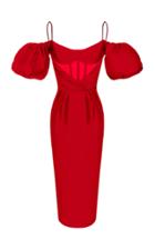 Moda Operandi Rasario Off-the-shoulder Silk-blend Dress Size: 34