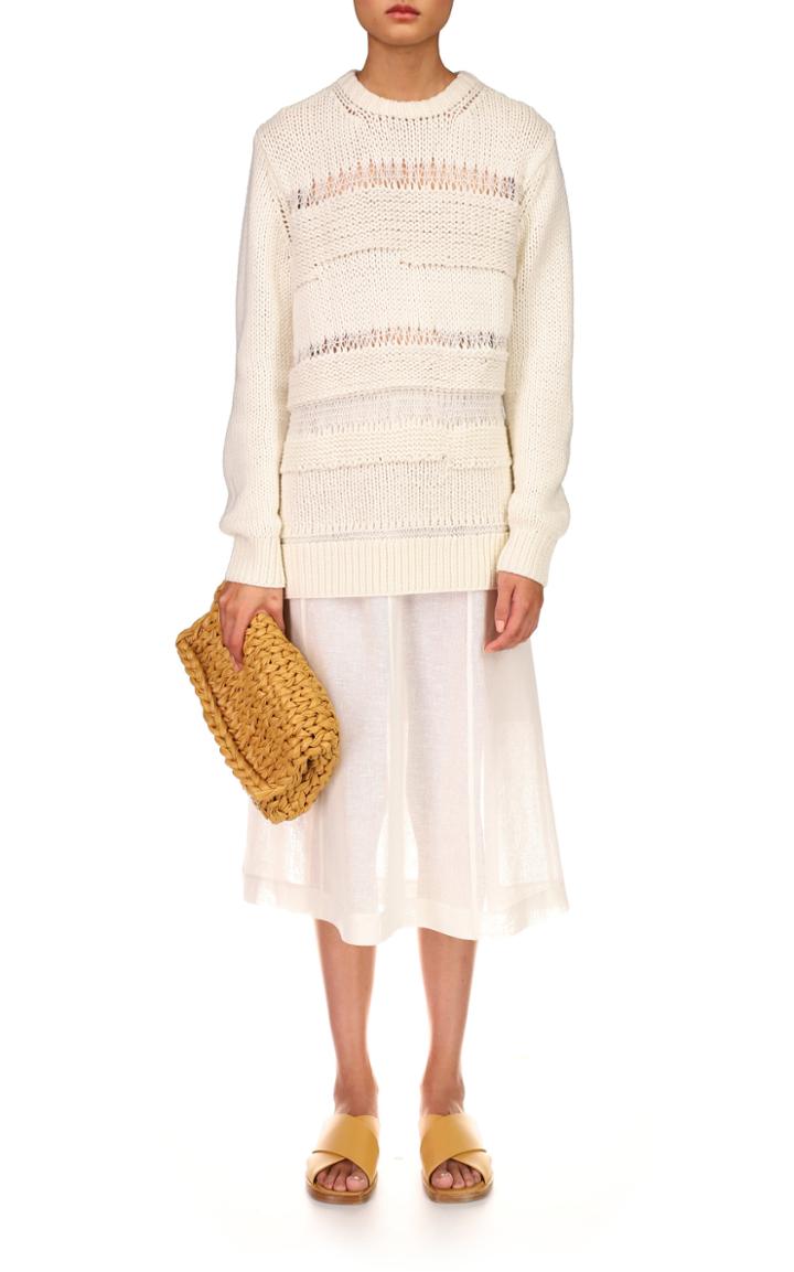 Moda Operandi Michael Kors Collection Handknit Intarsia Cashmere Sweater