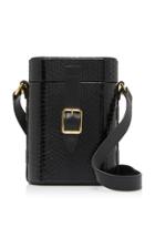 Officina Del Poggio Nero Snakeskin Mini Safari Crossbody