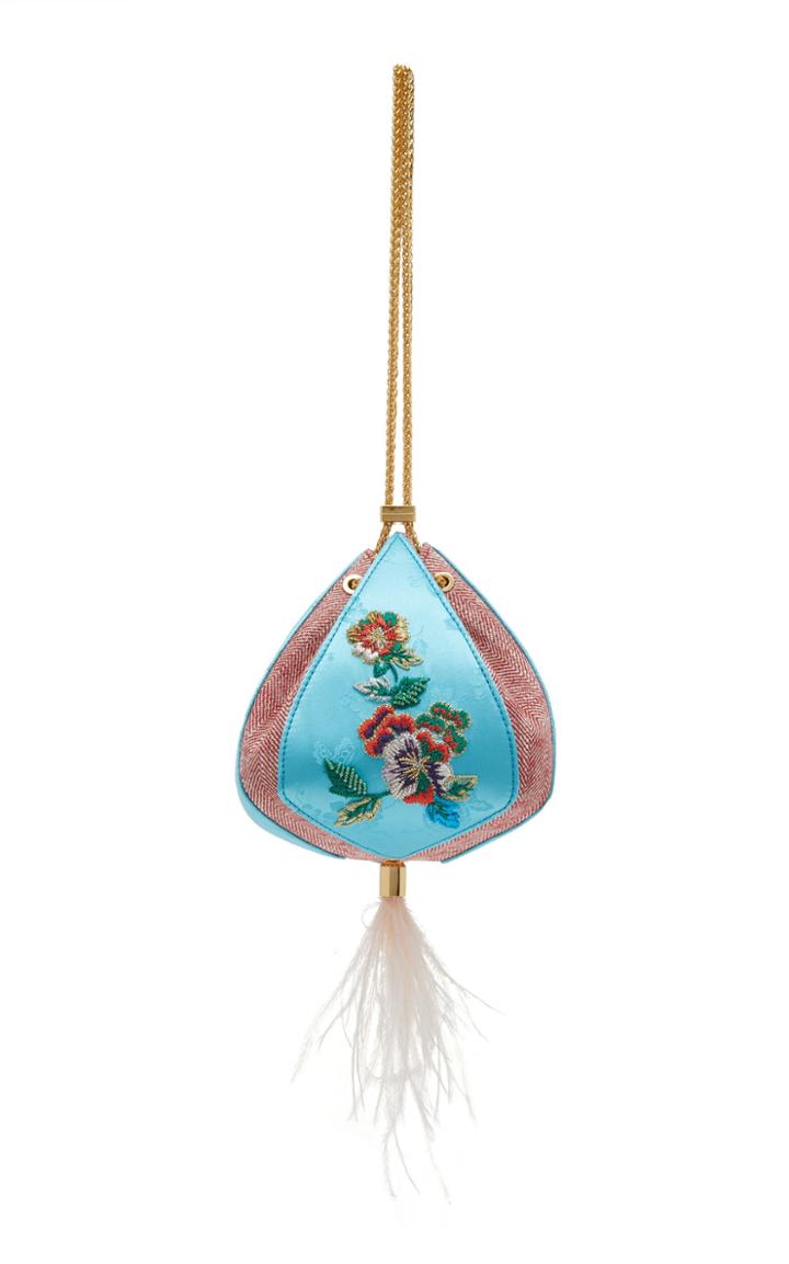 The Volon Cindy Flower Satin Bag