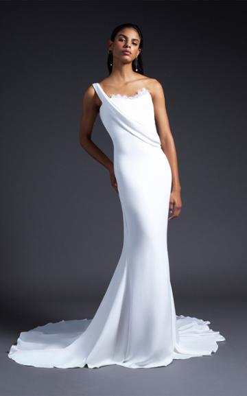 Cushnie Bridal Georgia One Shoulder Gown