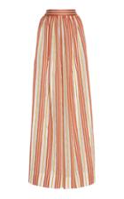 Martin Grant Virgin Wool Gathered Wide Leg Trousers