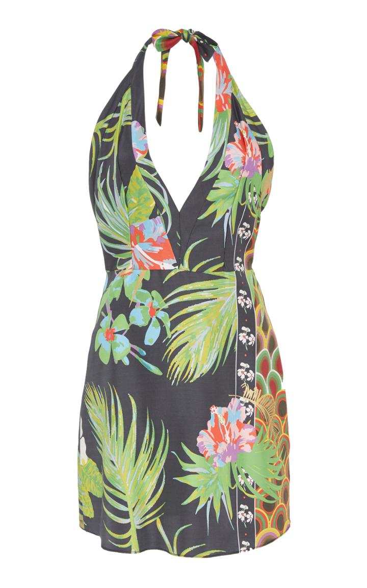 Cynthia Rowley Tate Halter Neck Mini Dress
