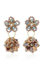Erickson Beamon Wild Flower Crystal Earrings