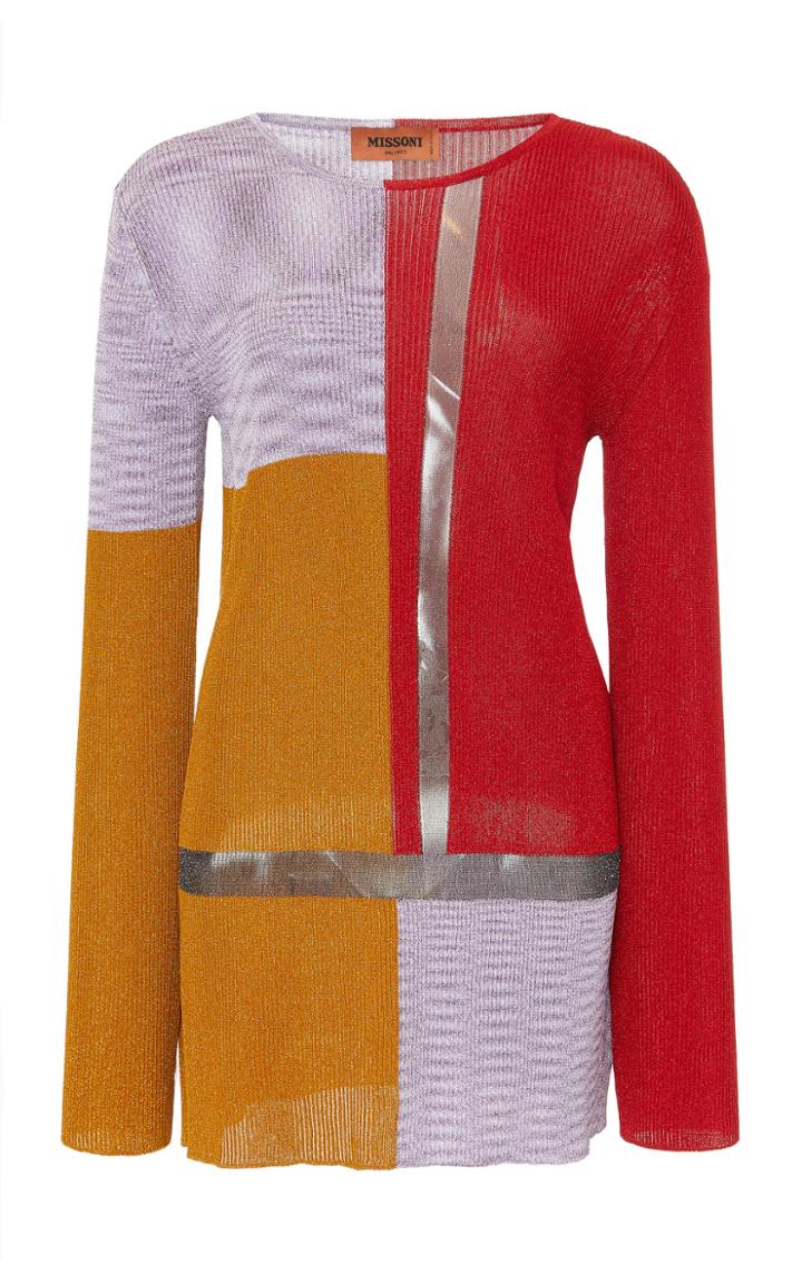 Missoni Colorblocked Lurex Top