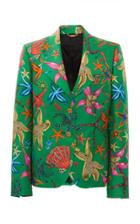Moda Operandi Versace Printed Silk-twill Blazer