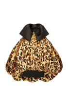 Richard Quinn Strapless Leopard-print Satin Dress