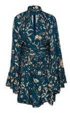 Amur Tilda Floral-patterned Silk Mini Dress