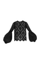 Moda Operandi Andres Otalora Hipodromo Puffed-sleeve Lace Blouse