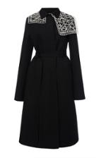 Moda Operandi Jil Sander Maddox Macrame-deatiled Wool-blend Coat Size: 34